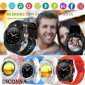 V8 Sensible Watch Wrist Bluetooth SIM GSM Health Cellphone Mate For Android iOS HTC LG