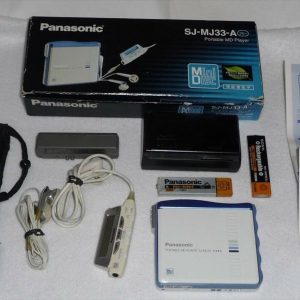 Used SJ-MJ33 Panasonic MD Participant Blue MDLP Walkman Free Transport from JAPAN