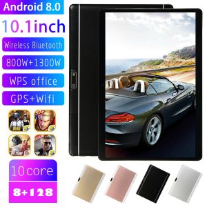 V10 10.1 Inch Pill 4G-LTE Android eight.zero Bluetooth eight+128G 2 SIM GPS Phablet PC